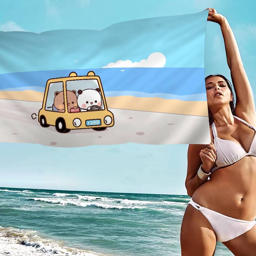 Cartoon B-Bubu Dudu Microfiber Blanket Quick Drying Beach Towels Oversized Printing Super Absorbent Pool Towel Blanket