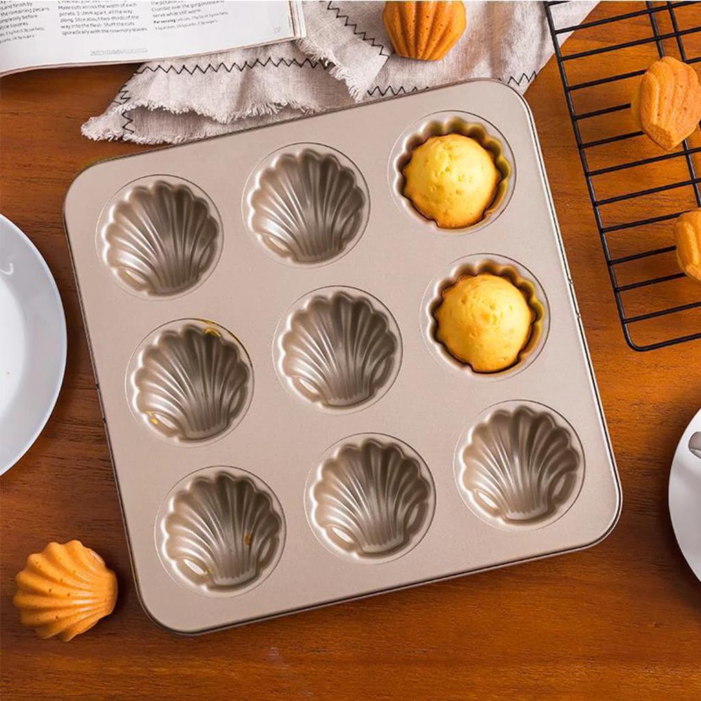 Madeleine Mold Shell Shape Baking Mold Carbon Steel Chocolate Cookie Cake Mould Baking Pan Dessert Pastry Tray For Kitchen Tool