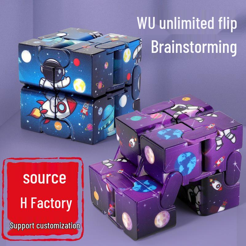

Astronaut Puzzle: Infinity Flip Skewb Magic Cube Toy