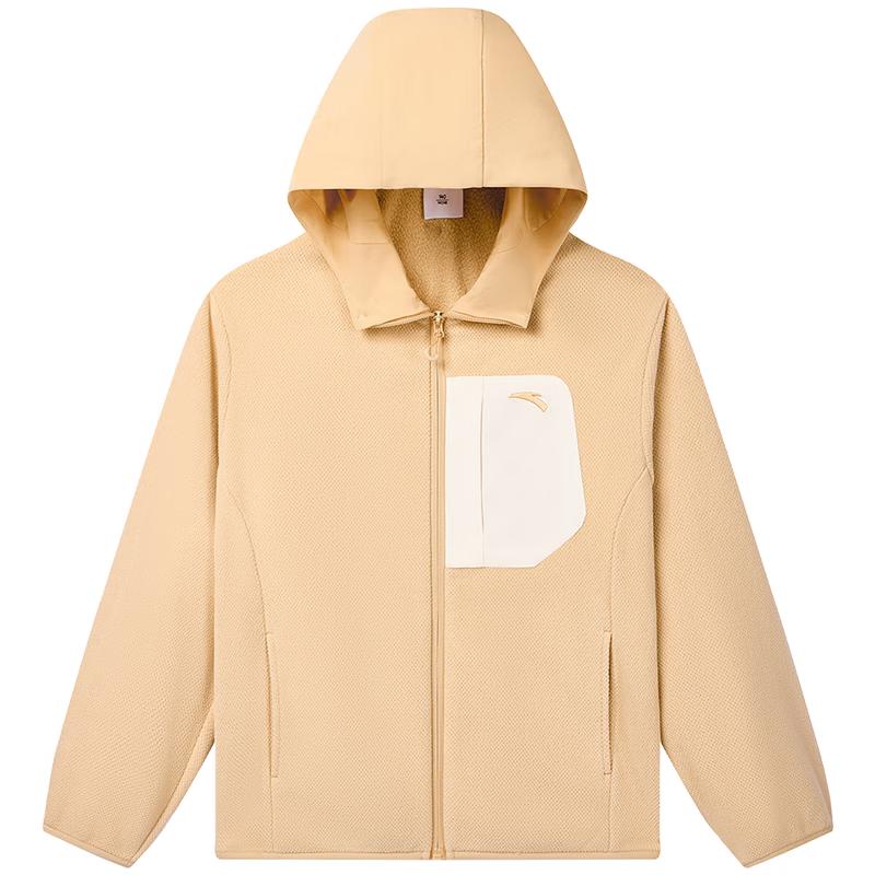 Anta Kids' Hooded Outdoor Knit Sports Jacket