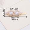 Pearl Hairpin, Advanced Sense, Exquisite Women'S English Alphanumeric Text Hairpin, Female Side Clip, Word Clip