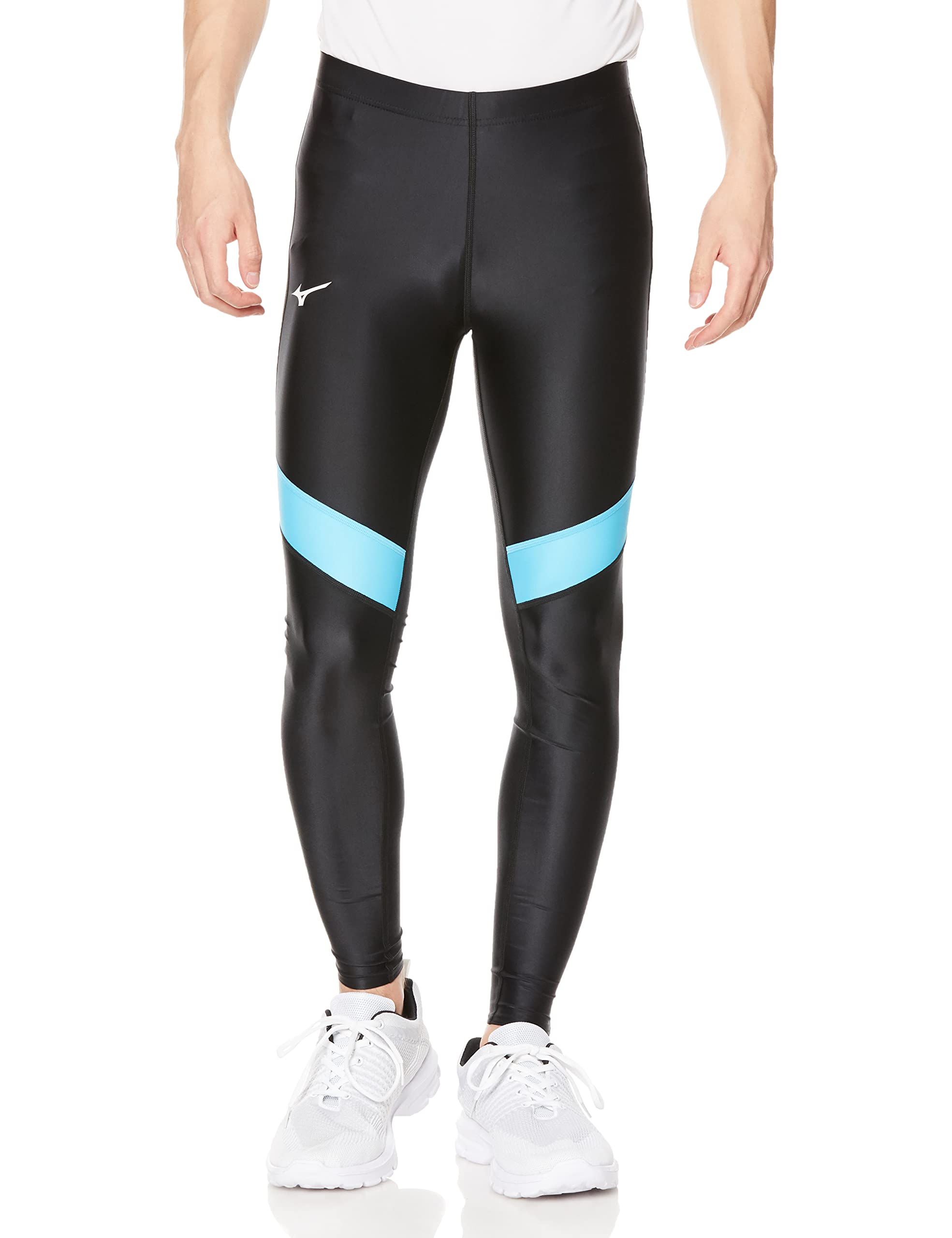 

Mizuno MTC Racing Size S Tights, Long, Stretch, U2MBA015, Black/Light Blue,