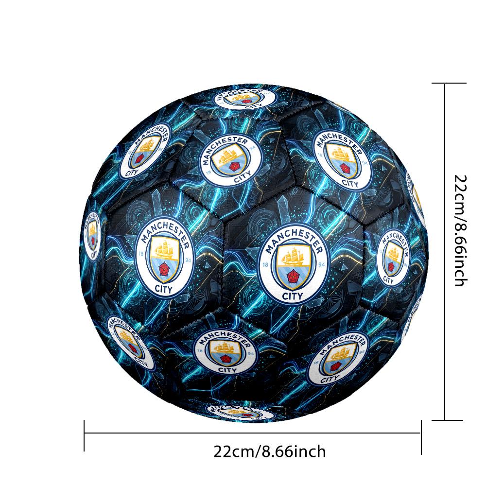 Manchester City Theme soccer ball Size 5 Soccer Ball Soft Touch Professional Training Football for Outdoor Sports
