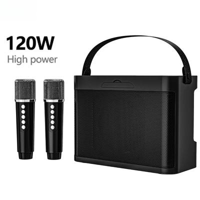 20W Powerful Wireless Portable Dual Microphones Bluetooth Speaker Hifi Stereo Family Party Karaoke Subwoofer Boombox Gifts 2026