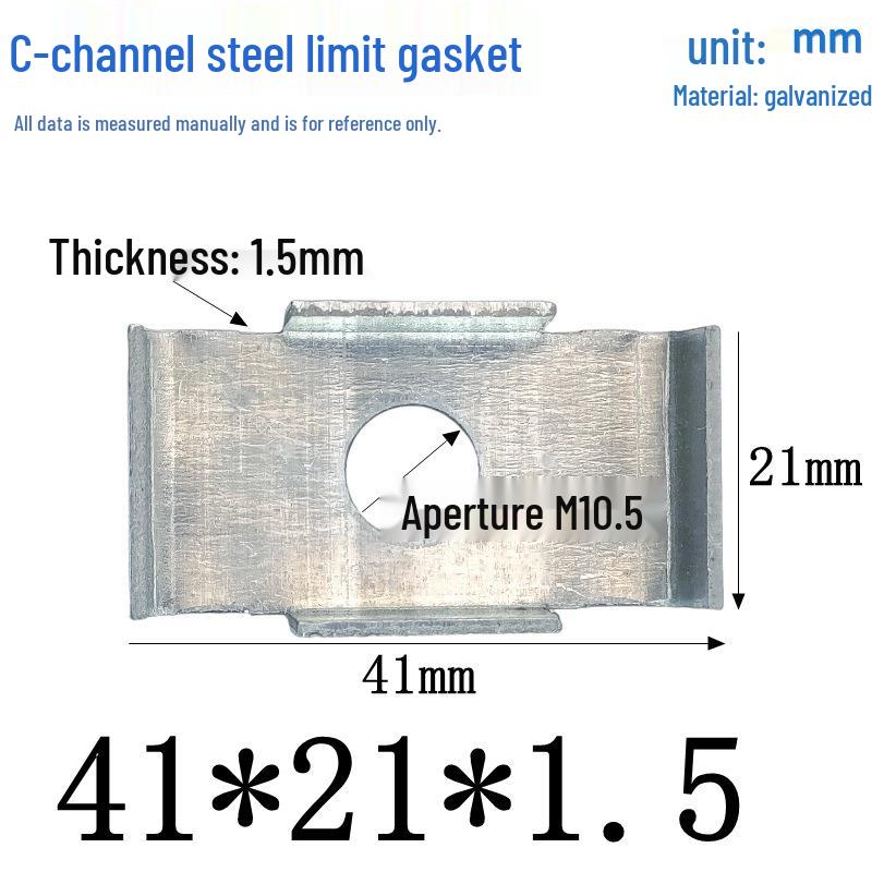C-Shaped Galvanized Steel Pressure Block Washer