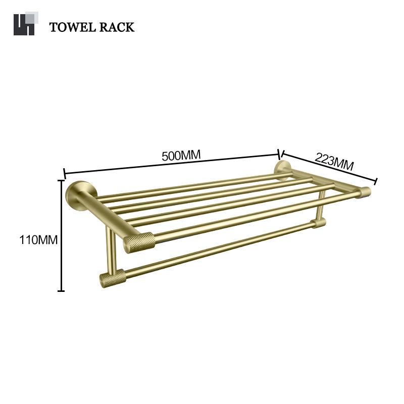 Brushed Gold Stainless Steel Knurling Towel Bar Holder Toilet Roll Holder Bathrobe Hook Hanger Towel Holder Bathroom Accessories