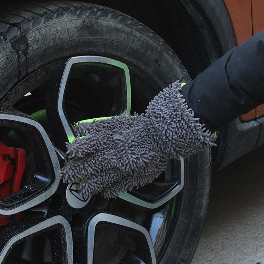 Car Wash Gloves Cleaning Gloves Microfiber Plush Fabric