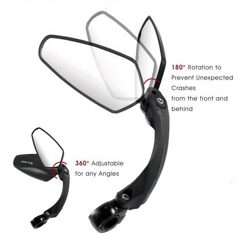 Kerékpár visszapillantó tükör 360 fokban elforgatható kerékpárhoz MTB kerékpár elektromos kerékpár széles tartományban állítható szögű tükör