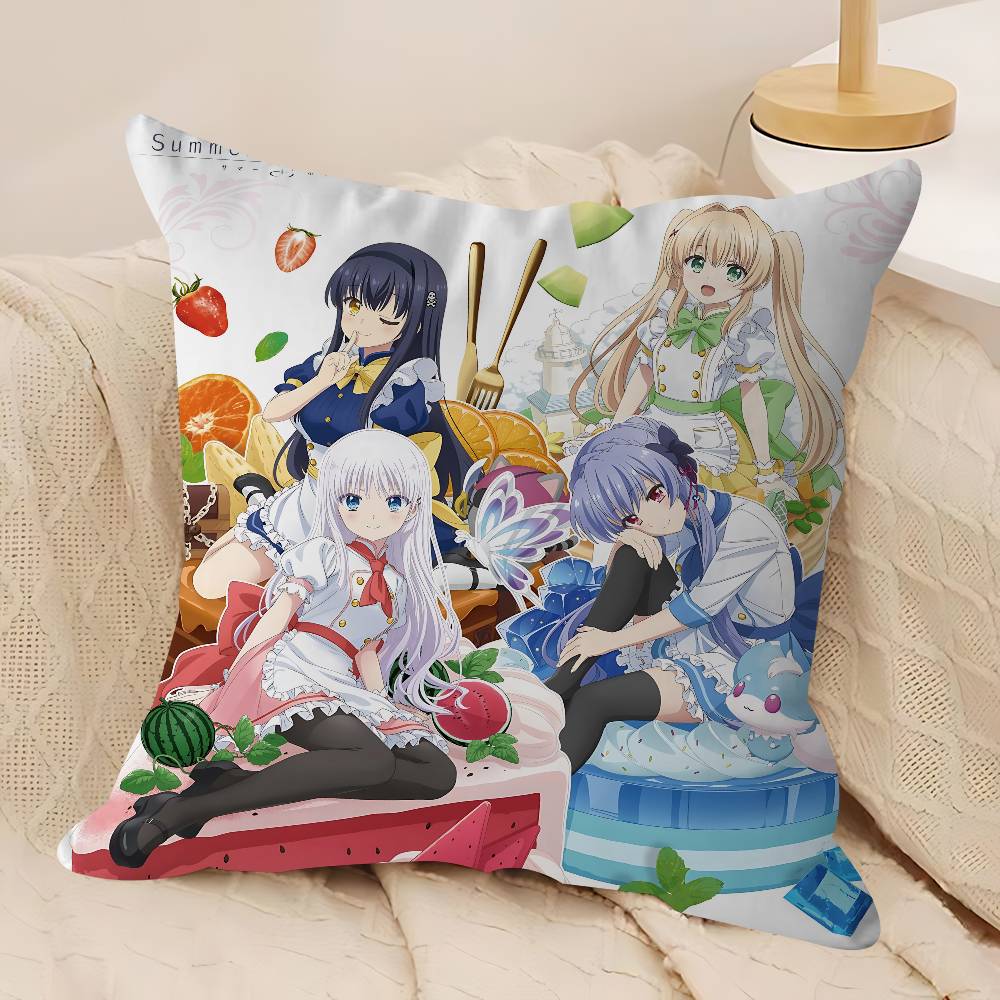 Anime S-Summer Pockets Personalized Picture Text Home Decorative Pillows Household Gifts 45x45cm