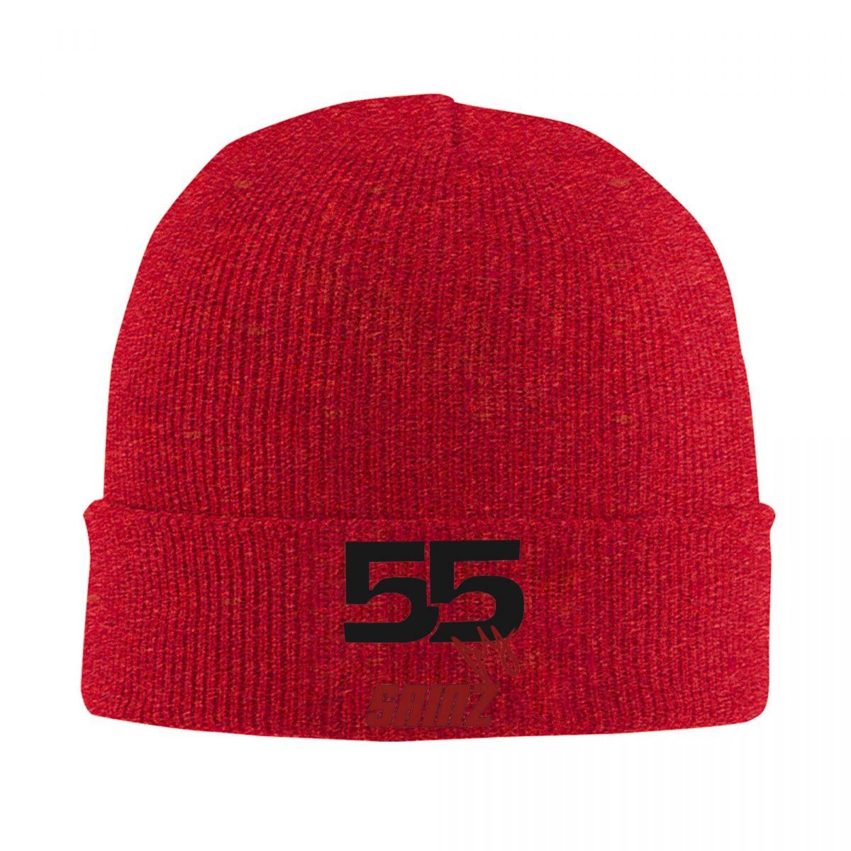 

Carlos Sainz Jr F1 Signature Graphic Dark Knitted Cap Hip Hop Bonnet Hat Autumn Winter Outdoor Beanies Hats for Unisex Adult One Size
