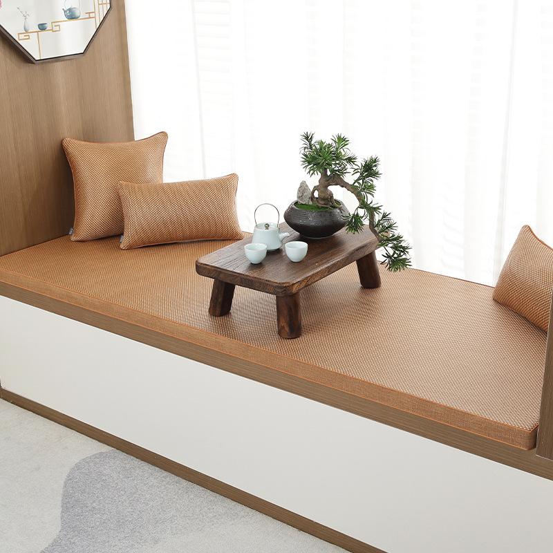 Chinese Summer Window Cushion Ledge Cushion Tatami Cushion Summer Mat Sofa Removable and Washable Sponge Window