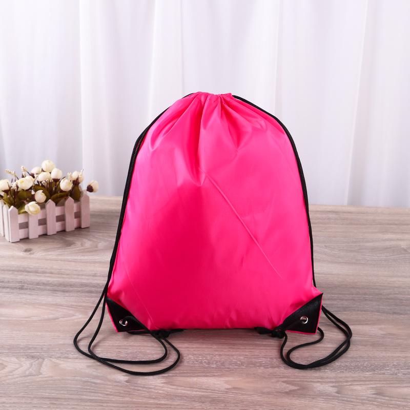 Custom Polyester Waterproof Double Drawstring Backpack with Logo