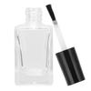 Transparent Empty Nail Polish Bottle with Cap Brush Clear Nail Polish Container 10ml