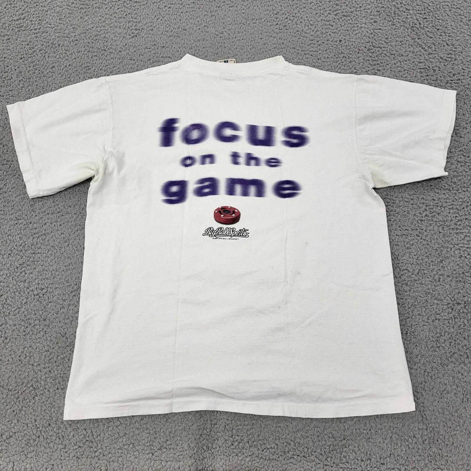 

Big Ball Sports Shirt Mens Large Roller Hockey VTG Shuffleboard Puck Graphic XL