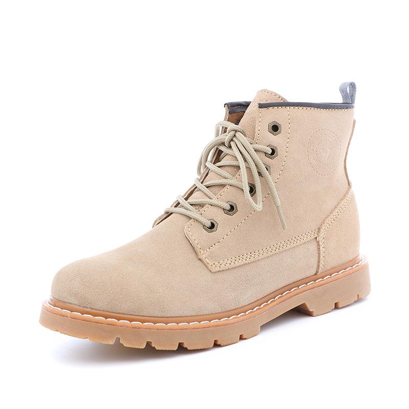 Cowboy Boots Leather Waterproof Men'S Boots Martin Boots British Tooling Boots Outdoor Desert Boots Women'S Locomotive Boots