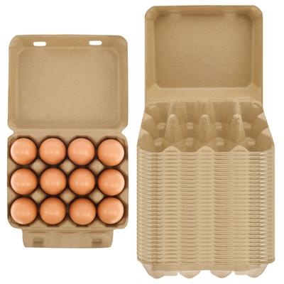 20/30 Stück Eieraufbewahrungsbox 3x4 Stil Papierbrei Leere Eierkartons Wiederverwendbare Karton-Eierkartons Mehrzweck-Organizer für Zuhause