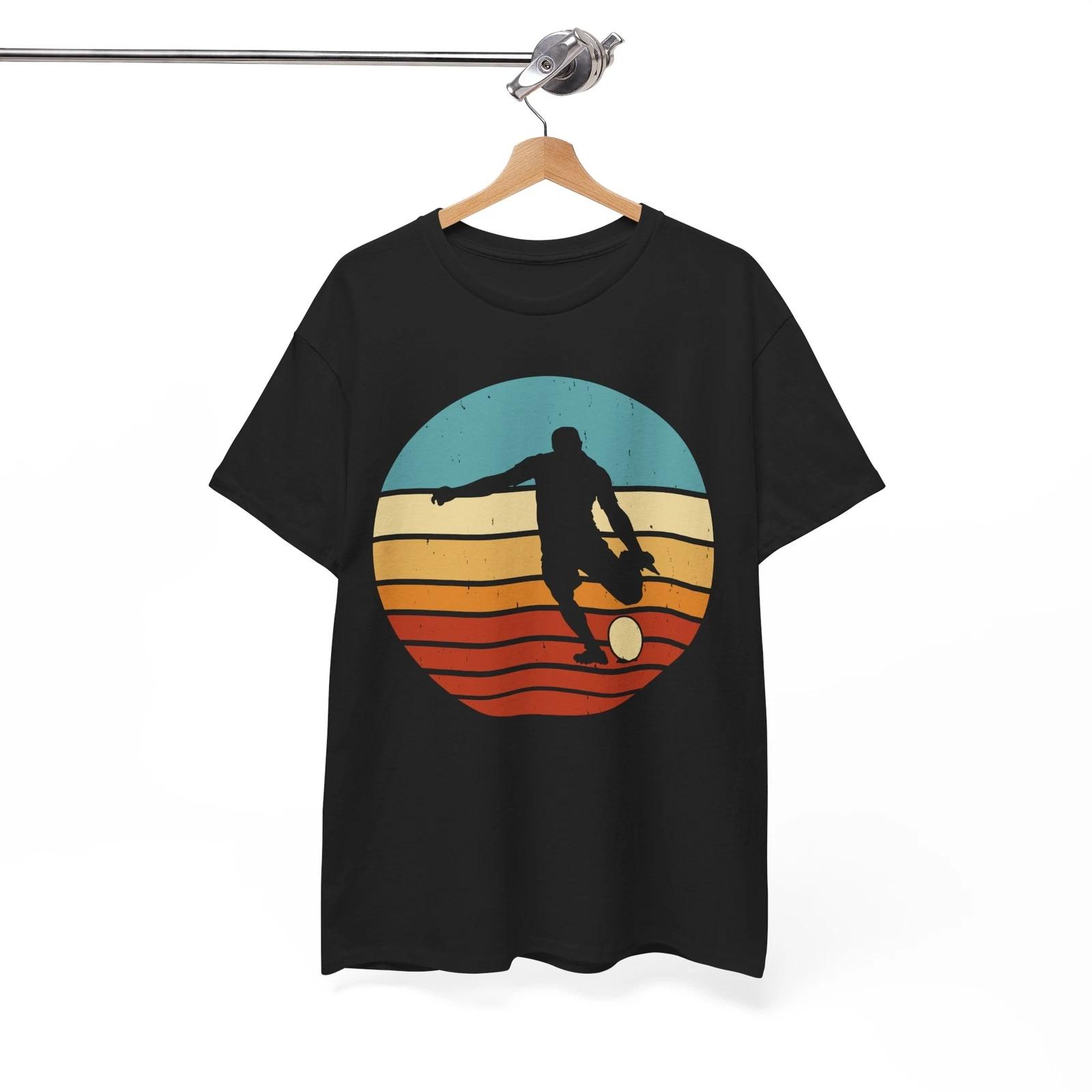 Tough Rugby Player T-Shirt | Hit Hard, Play Hard Tee | Sports Motivation 4XL