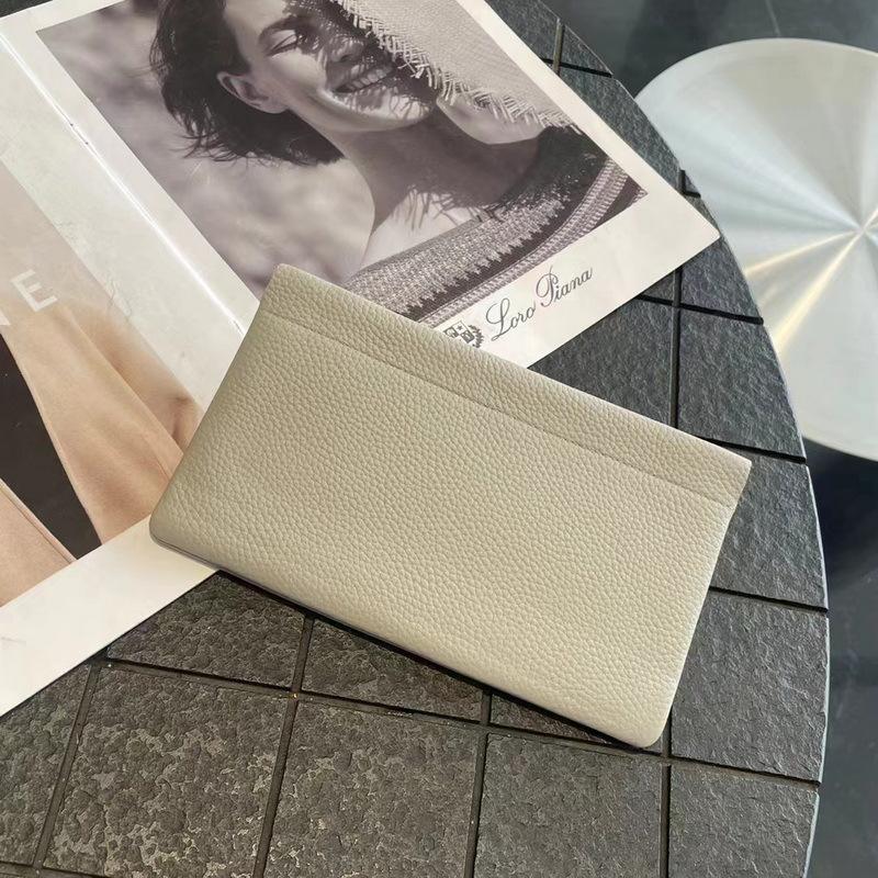 Neue Leder Geldbörse, erste Schicht Rindsleder Litschi-Muster Federklemme, kurzes Münzfach, lange Hand Kosmetiktasche