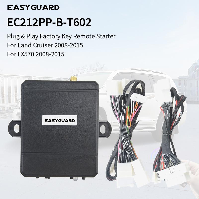 EASYGUARD Комплект для дистанционного запуска двигателя для Land Cruiser 2008-2015 только с штатной кнопкой запуска/остановки. Plug and Play 3X Нажатия кнопки блокировки для дистанционного запуска/остановки LX570 08-15
