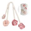 2 Pack Blossom Twist Window Drapery Holdback Clips Elegant Florals Curtain Tiebacks for Bedroom Kids Room Nusery Decors