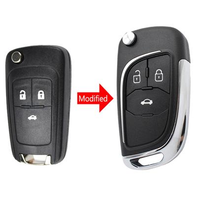 Modified Folding Key Shell Remote Fob Case Replacement 3 Buttons For Opel Vauxhall Adam Astra J Corsa E Insignia Mokka Zafira C