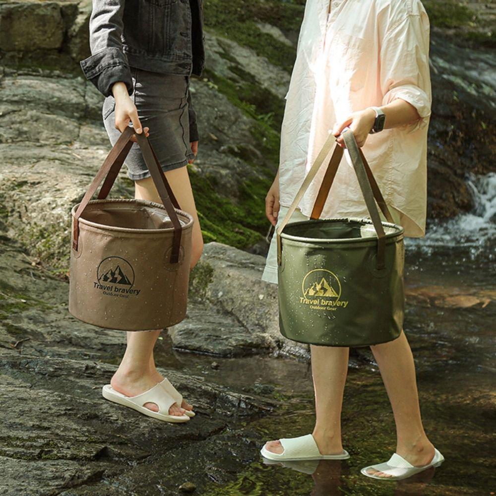 Basin Container Camping Bucket 5L/10L/20L Camping Bag Fashion Folding Water Storage Bucket