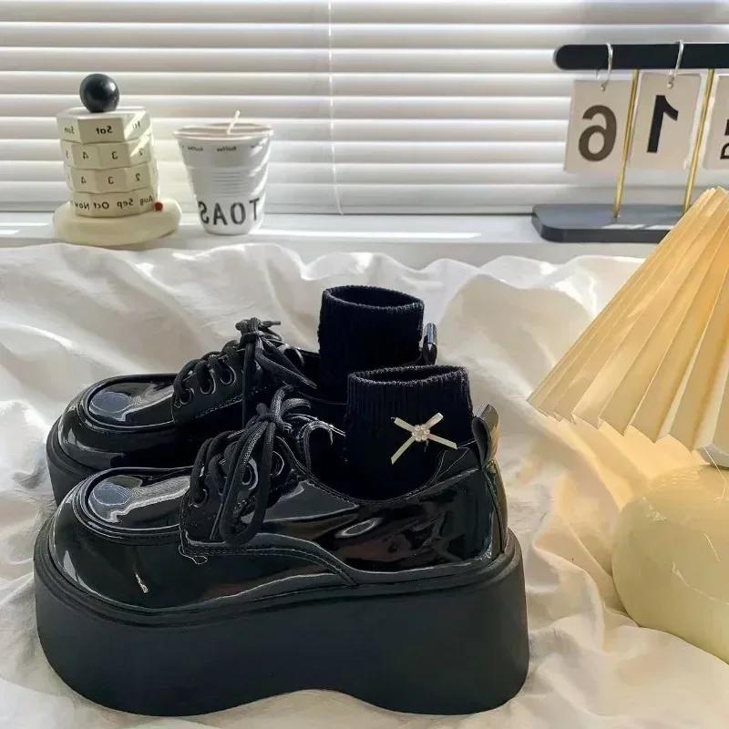 Fashion Women's Platform Shoes 2025 Women's Low-Cut Chunky Sole  Anti-Slip Mary Janes Shoes for Women Breathable Casual Dress Shoes