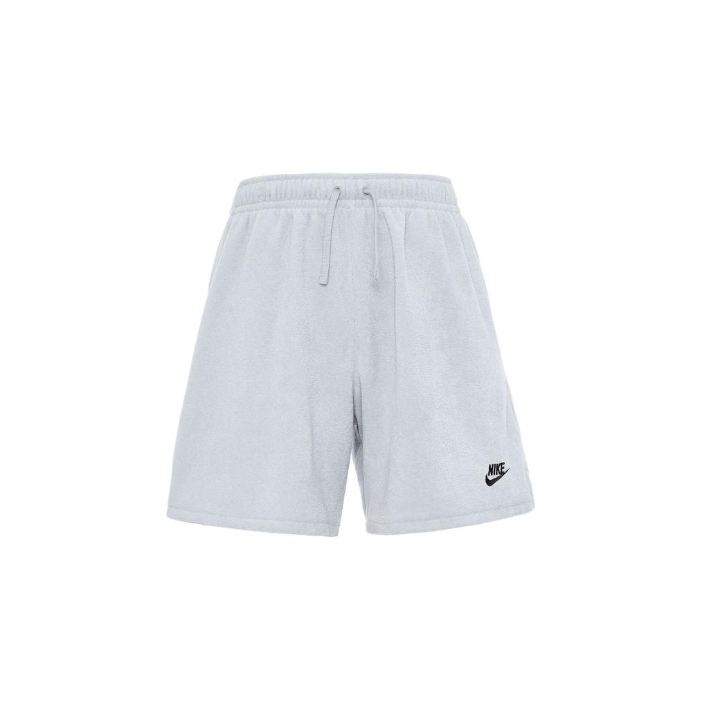 Nike Club Fleece Solid Logo High-Waist Drawstring Shorts Men Bottoms Light-Grey DX0524-012