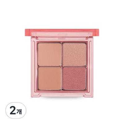 Banila Co Mood On Eye Palette 7 g, 2 Packungen, 02 Mellow Coral