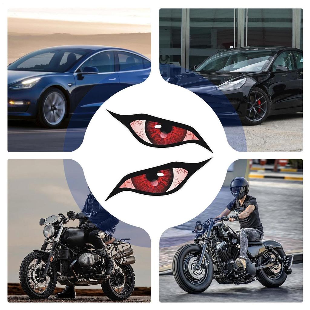 Qizaoly Motorcycle Eye Sticker, Evil Eye Sticker for Car | Spooky Rear Window Decoration