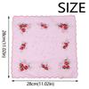 12Pcs 28x28cm Women's Printed Handkerchiefs Sweat Absorbent Thin Sweat Towel  Kitchen Tools