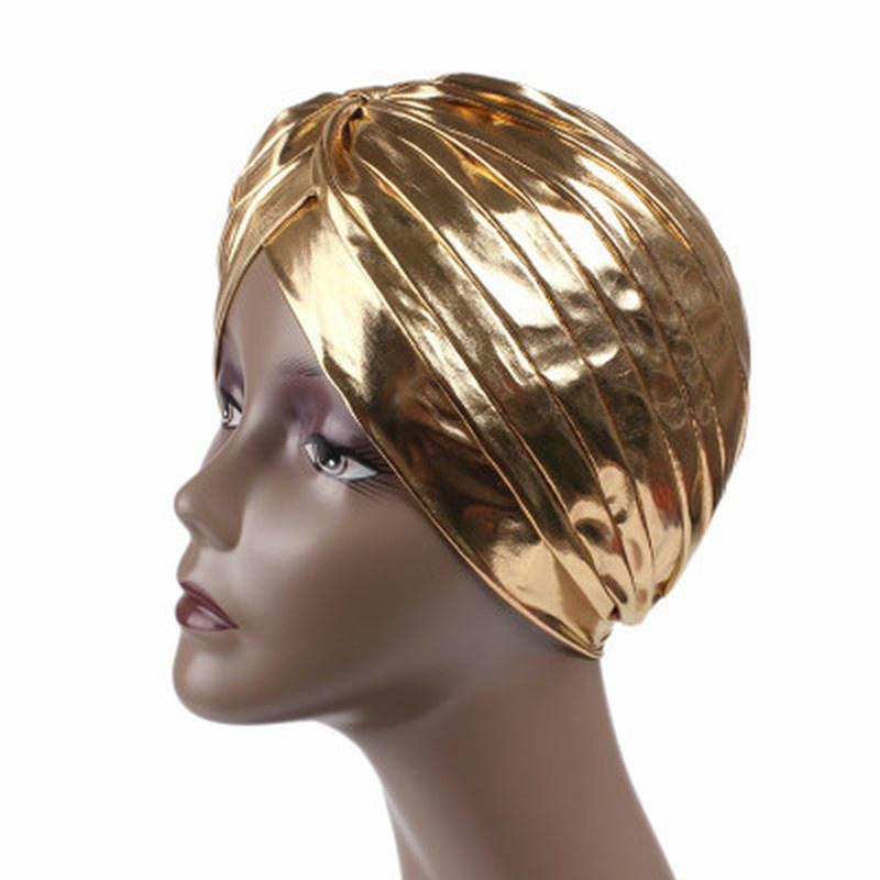 Golden Silver Indian Hat Muslim Headscarf Hat Bean Head Bag