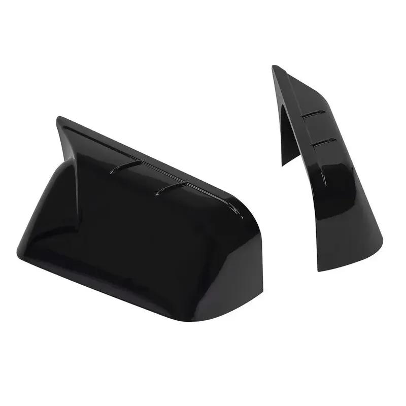 For Ford Edge 2007 2008 2009 2010 2011Car Rearview Side Mirror Cover Wing Cap Exterior Door Housing Shell Trim ABS Carbon /Black