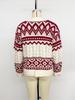 Vintage Jacquard Pullover Women's Christmas Sweater