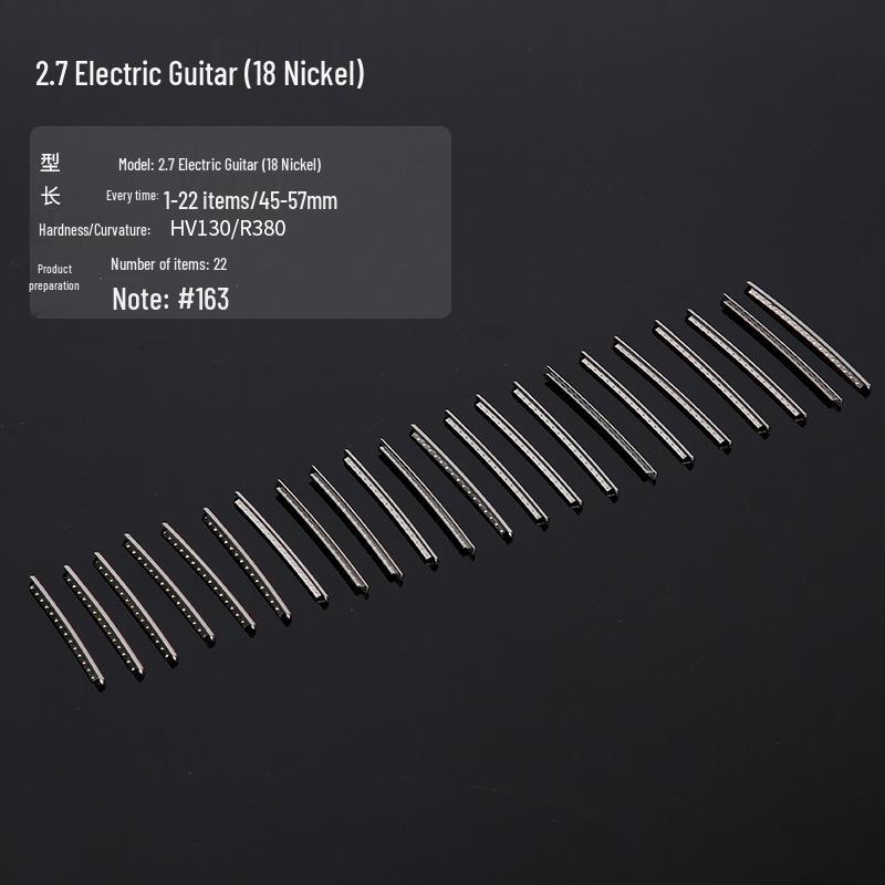 Guitar Frets: Uncut Copper White & Yellow Brass Fret Wire Set for Fingerboard