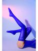 Silky 480-Needle Lace-Top Shiny Stockings - Women's Large, Thin & Sexy High Socks