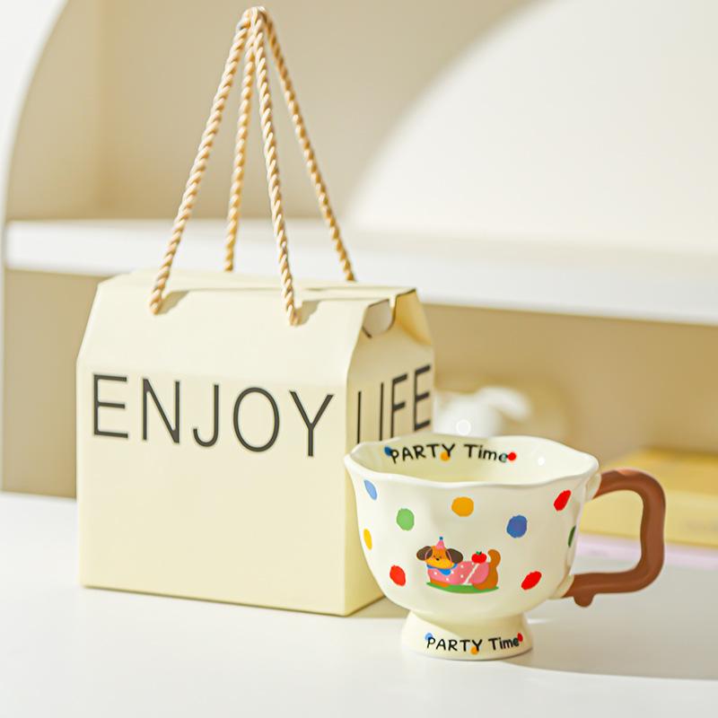 Creative Fashion Ceramic Mug Office Gift Home Cup Coffee Cup Water Cup Breakfast Cup Happy Birthday