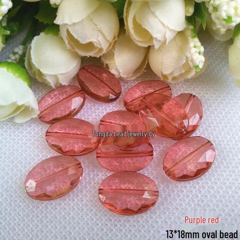 DIY Handmade Beading Kit: Transparent Acrylic Oval Beads for Jewelry, Curtain, Partition, and Accessories