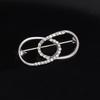 Sparkling Geometric Shape Rustproof Corrosion Resistant Stunning Visual Effect Shiny Waist Pin