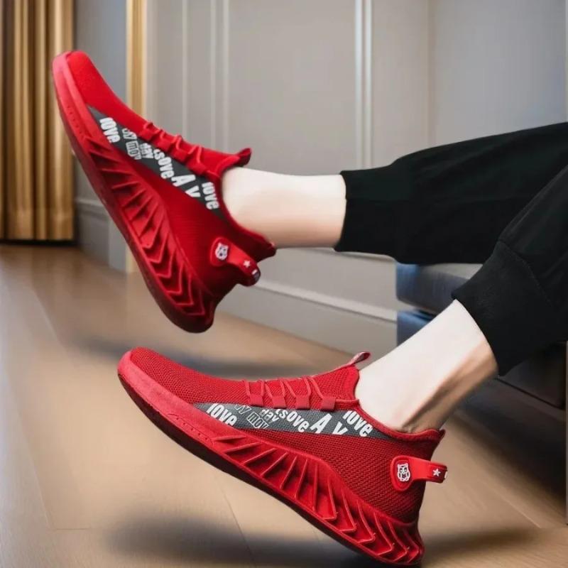 

2025 Lightweight Mesh Comfortable Casual Man Shoe Non-Slip Zapatillas Hombre Men Sneakers Summer Breathable Sports Running Shoes 44 чорний