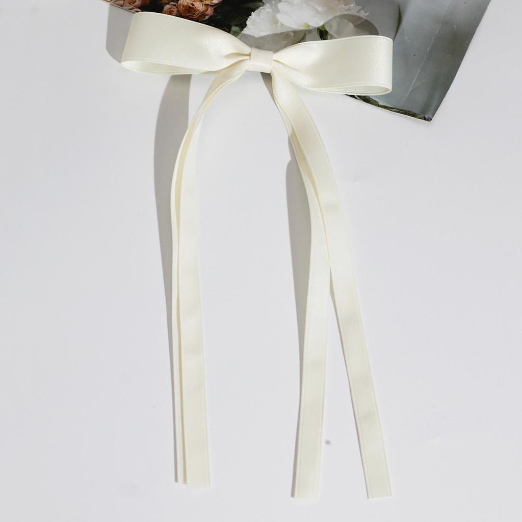 Lystrfac Fashion Fabric Ribbon Hair Bow Hairpin for Women Girls Hair Clips Back Head Top Clip Female Hair Accessories