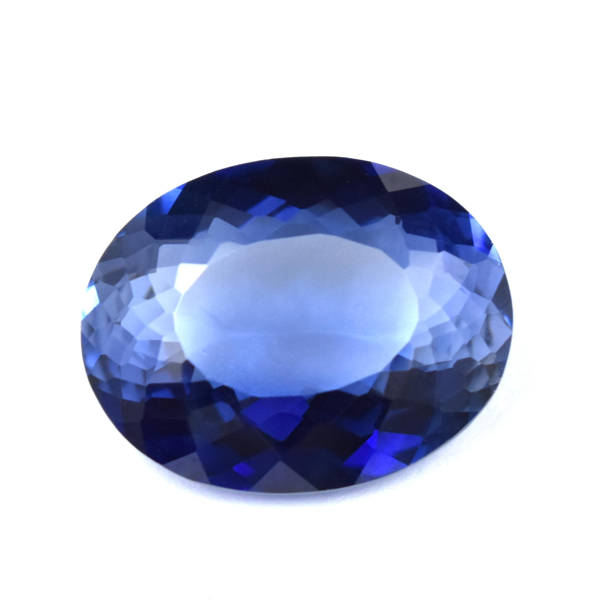 

NATURAL Blue Tanzanite 14.20 Ct Oval Cut CERTIFIED Loose Gemstone for Jewelry 13 mm Approx. синій