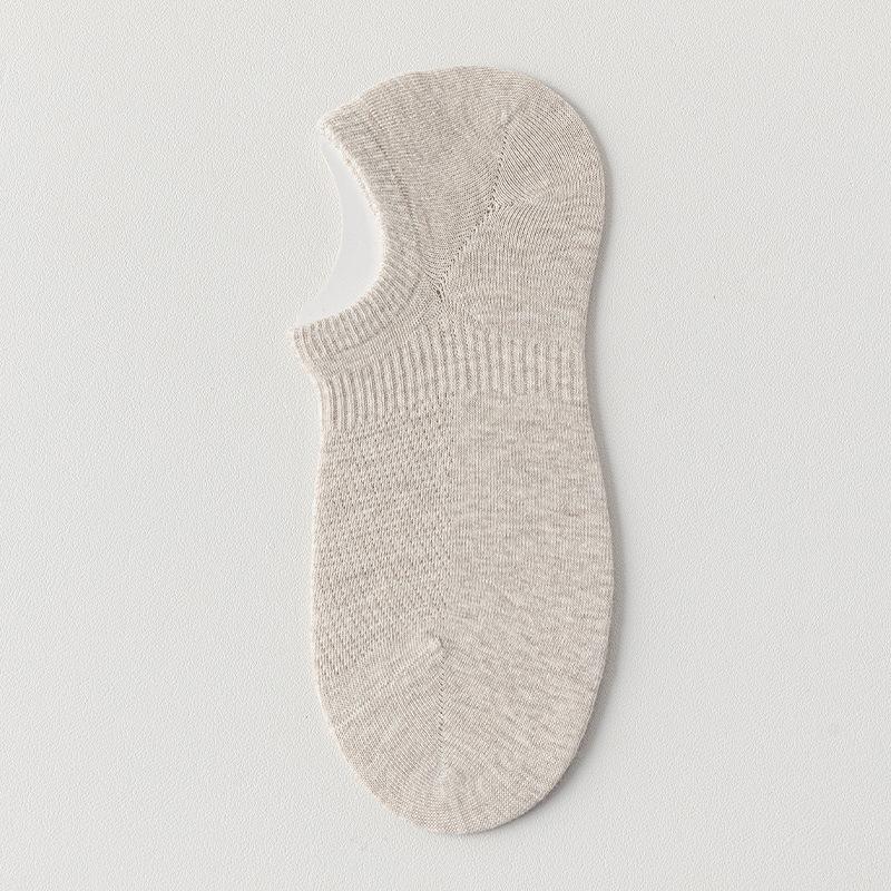 Men's Summer Thin Cotton Sweat Absorbing Deodorizing Boneless Heel Shallow Mouth Invisible Socks