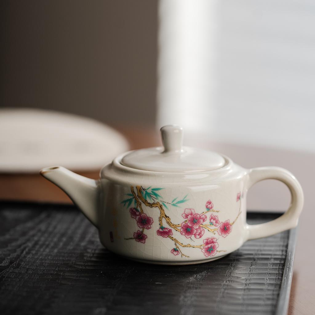 Huang Ru Kiln Tea Set Teapot Single Pot Ladies' Tea Pot Home Simple Portable Office Guest Tea Pot