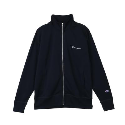 Roupa Exterior Manga Comprida Fleece Bordado Logotipo Script Jaqueta com Zíper Esportivo Marinho M Masculino C8-ZS001Z