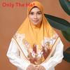 Ethnic Floral Headscarf For Women With Border Detail For Summer Wear