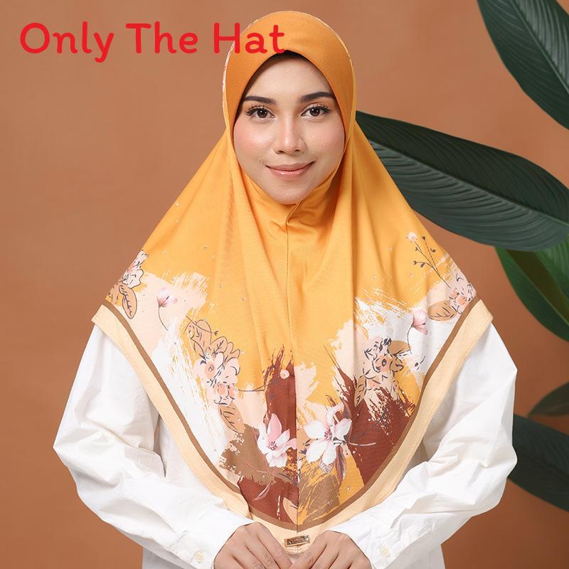 Ethnic Floral Headscarf For Women With Border Detail For Summer Wear