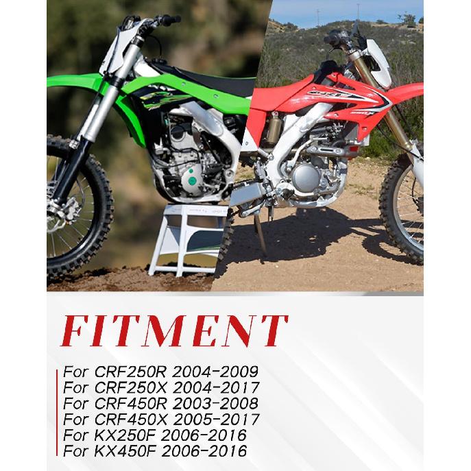 Dirt Bike Air Filters Filter Cartridge Intake Cleaner for CRF250R 2004-2009, CRF250X 2004-2017, CRF450R 2003-2008, CRF450X 2005-2017, KX250F