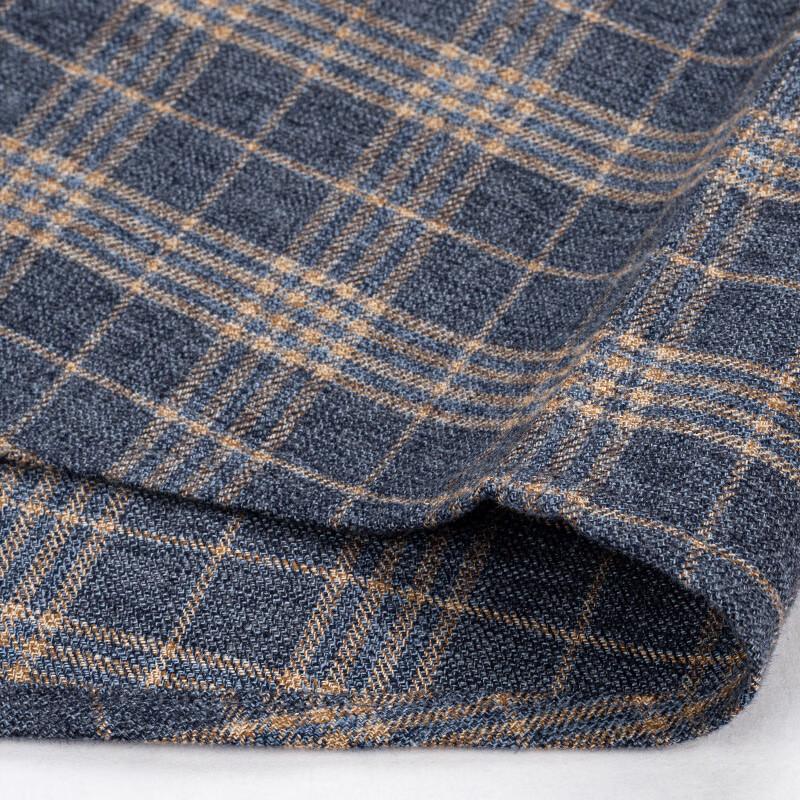 FIRS Men's Pure Cotton Brushed Plaid Long-Sleeve Shirt