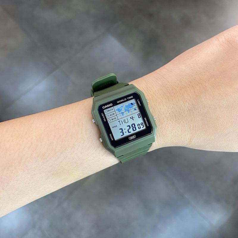 Casio Orologio da polso da uomo al quarzo con allarme, resistente all'acqua, in resina LF-30W-3A